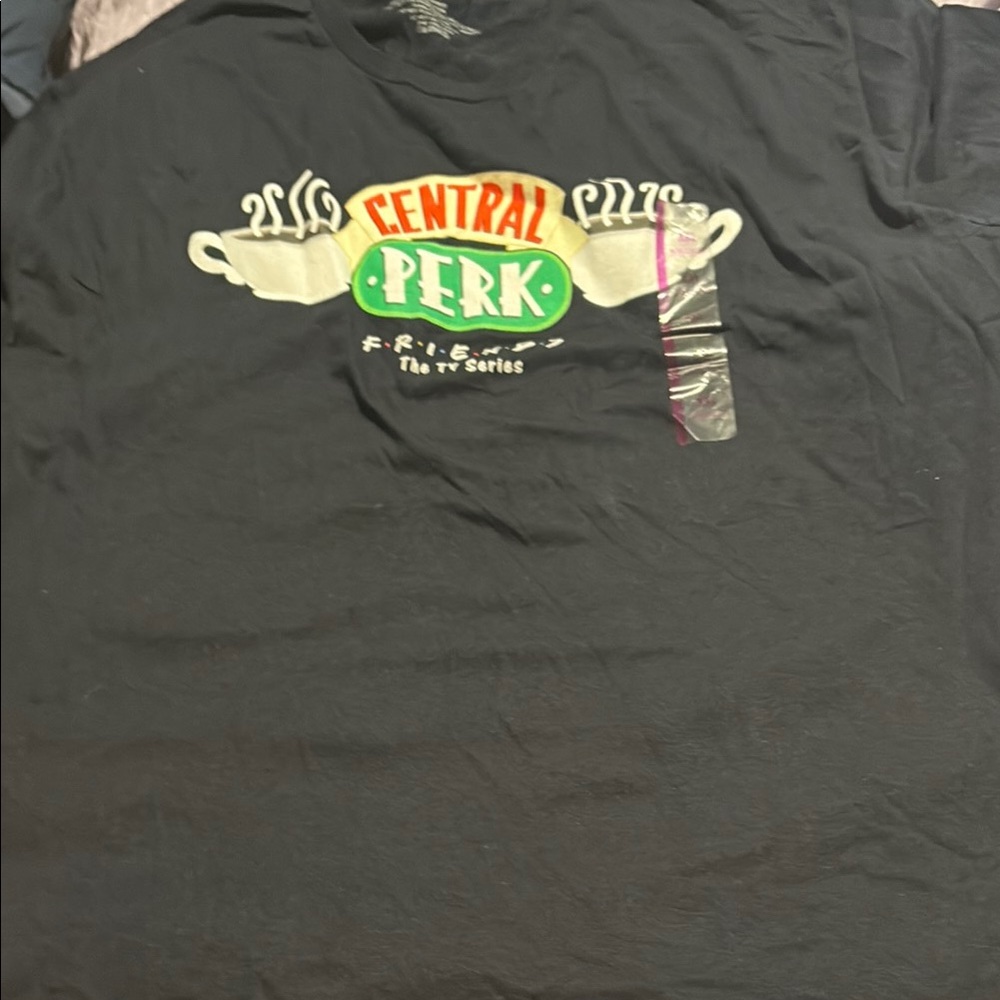 FRIENDS Black Central Perk Short Sleeve Tee